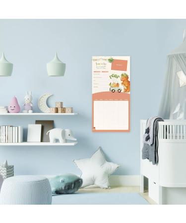 Bright Day Baby's First Year Calendar - Dinosaur Theme Milestone Tracker for Baby Boy or Girl - Capture Precious Moments and Memories - Buy Online on GoSupps.com