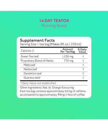 SkinyMint 14 Day Detox Tea Kit - Ultimate TeaTox Programme for Bloating & Energy Boost - Buy Online on GoSupps.com