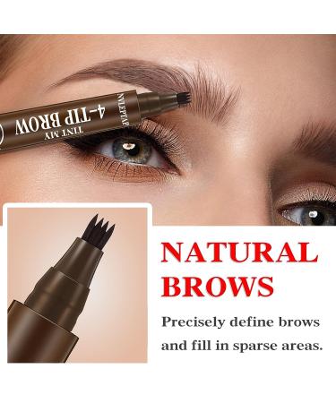 2PCS Waterproof Eyebrow Pencil Set for Natural Long Lasting Brow Makeup (Light Brown) - Buy Online on GoSupps.com