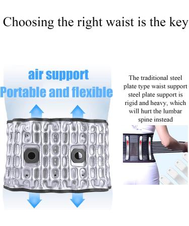 RKXKJ Inflatable Waist Support - Adjustable Lumbar Spine Protection with 2 Temperature Levels for Hot Moxibustion Physiotherapy - Buy Online on GoSupps.com
