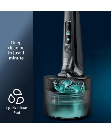 Philips Norelco 9800 Rechargeable Electric Shaver with Quick Clean, Pop up Trimmer, Travel Case, and Charging Stand - S9987/85 - Buy Online on GoSupps.com