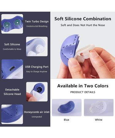 Electric Silicone Anti Snore Device - Blue, Size 60 x 25.2 x 39mm - Stop Snoring, Improve Sleep Quality, Air Purifier and Breathing Aid for Pure Sleep - Buy Online on GoSupps.com