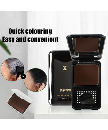 Instantly Hairline Shadow Hairline Powder Quick Cover Grey Hair Root Concealer Eyebrows & Beard Line Root Cover Up Hairline Shadow Powder For Thinning Hair Windproof&Sweatproof Dark Brown - Buy Online on GoSupps.com