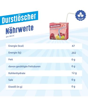  Durstl scher Durstl scher Kirsch Citron Set of 24 drinks with fruit juices 500 ml - Buy Online on GoSupps.com