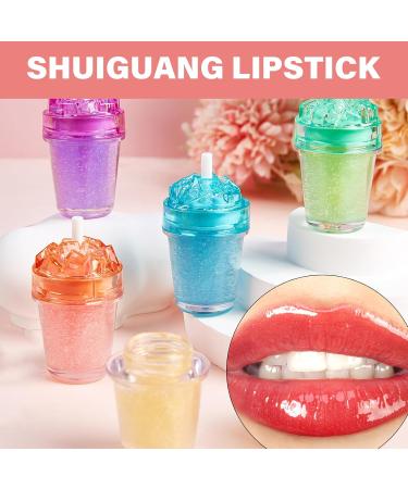 CHAKAE Lip Gloss Milk Tea Cup Lip Oil Moisturizing Lip Gloss Styles Jelly Lip Gloss Makeup Supplies for Party - Buy Online on GoSupps.com