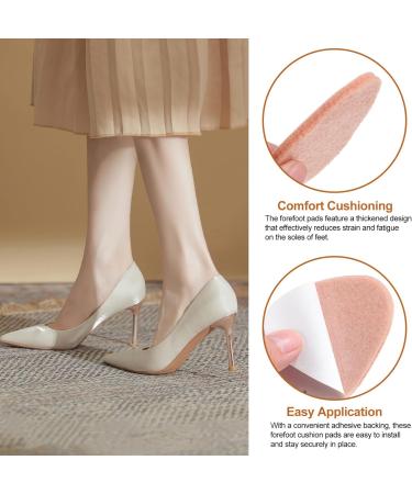 FOMIYES 10 Pairs High Heel Cushion Inserts Forefoot Pads & Anti-Slip Insoles for Women | Premium Metatarsal Comfort - Buy Online on GoSupps.com