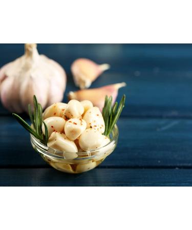 Green Jay Gourmet Spicy Pickled Garlic Cloves - Fresh Garlic Bulbs for Cooking - 16 oz Jar - Buy Online on GoSupps.com