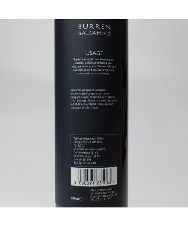 Burren Balsamics The Balsamic 100ml - Authentic Italian Balsamic Vinegar - Buy Online on GoSupps.com