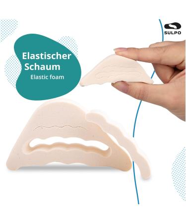 Sulpo Insoles for Large Shoes - 3 Pairs of Heel Cushions & Toe Fillers | Shoe Reduction Heel Holders & Toe Savers in Beige & Transparent - Buy Online on GoSupps.com