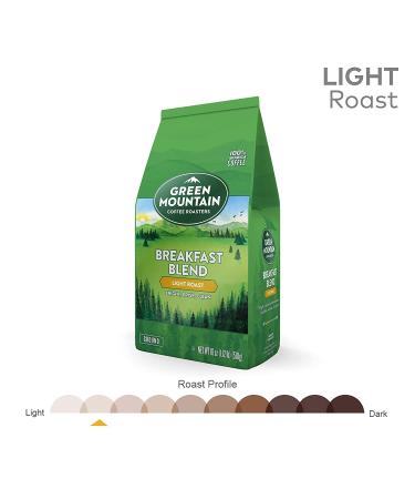 Green Mountain Coffee Roasters Breakfast Blend Ground Coffee 18 oz Light Roast - 1.12 lb Bag (Pack of 1) - Buy Online on GoSupps.com