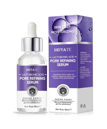 Pore Minimizer Serum  100% Vegan Pore Exfoliating Solution  Pore Skin Care Serum Facial Essence for Shrinking & Minimizing Pores  Pore Refining Serum & Pore Tightening  30ml