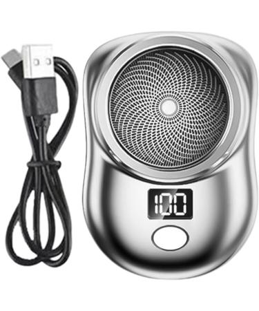 Electric Rechargeable Shavers for Men | Portable Electric for Men Type C Charging Shave for Smooth Shave Electric with Digital Display Silver - Buy Online on GoSupps.com