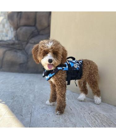 Vivaglory Ripstop Dog Rescue Vest for Small & Medium Dogs - Enhanced Buoyancy & Visibility - Camouflage Size S (43-53cm Chest) - Ideal for Water Activities - Buy Online on GoSupps.com