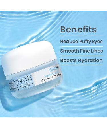Skin Lab Hydrate & Replenish Eye Cream 0.5oz - Hyaluronic Acid, Marine Extracts, Algae & Seaweed for Moisture & Revitalization - Buy Online on GoSupps.com