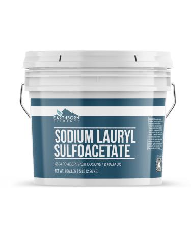 Sodium Lauryl Sulfoacetate (SLSA) (1 Gallon) Bath Bomb Additive  Gentle on Skin  Long Lasting Foam & Bubbles by Earthborn Elements 128 Fl Oz (Pack of 1)