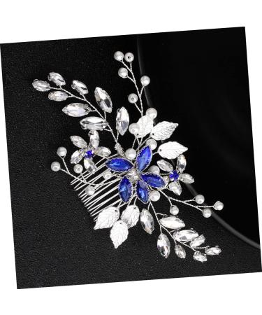 DOITOOL 1pc Hair Barrettes for Women Bridal Hair Comb Pearl Wedding Comb Crystal Hair Comb Combs for Women Flower Hair Comb Tiara Accessories Bride European and American - Buy Online on GoSupps.com
