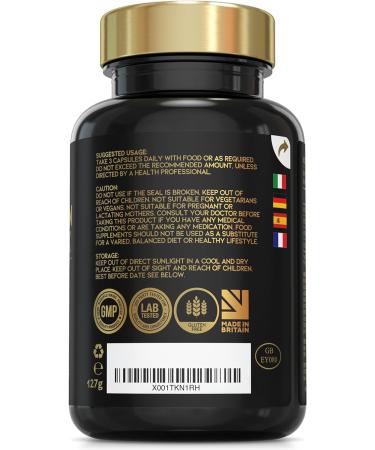 High Strength Advanced Collagen Complex for Radiant Hair, Skin & Nails - 1593mg | Premium Bovine Collagen Supplements for Women - 180 Caps - Buy Online on GoSupps.com