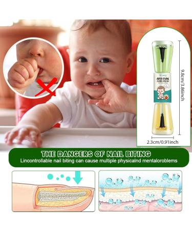 Anti Nail Biting Polish - 2-in-1 Stop Biting Nails - Quick Dry No Bite Nail Polish for Anti Thumb Sucking & Nail Repair - Nail Biting Prevention Anti Finger Sucking for Nail Care - Buy Online on GoSupps.com