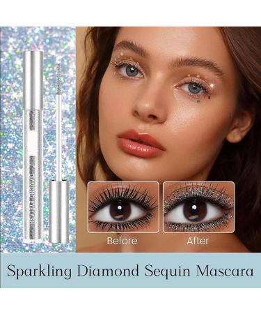 Yfjyxen Diamond Glitter Mascara Glitter Mascara Colorful Shiny Diamond Glitter Eyelash Mascara Long Lasting Sparkling Eyelashes Thick and Long Mascara Volume(1PCS) - Buy Online on GoSupps.com