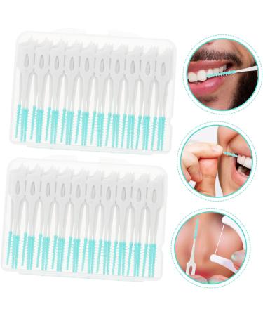 Sewoart 80st Interdental Brush - Portable Dental Floss for Oral Care | Tooth Gap Cleaner | TPE Care Brushes | Green - 1 Pack - Buy Online on GoSupps.com