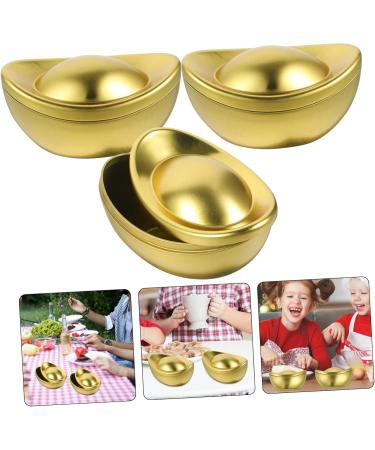 LIFKICH Ingot Shaped Candy Jar 3pcs Box Chocolate Box Candy Jar Storage Boxes with Lid Chocolate Box Small Green Mandarin - Buy Online on GoSupps.com