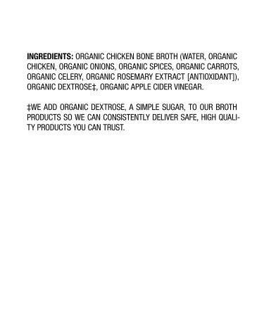 Pacific Foods Organic Bone Broth Original Chicken 32oz 12-Pack - Keto Friendly - Buy Online on GoSupps.com