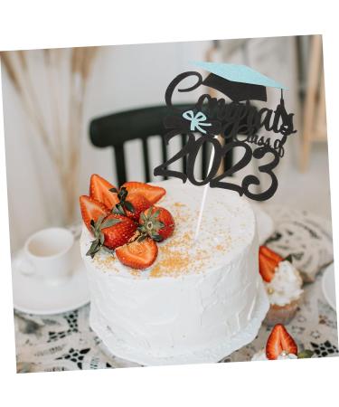HOMSFOU 24 Pcs Graduation Cake Decorating Graduation Decorations Graduation Cap Cupcake Topper Class a Customs Graduation Party Cake Decorations Phd Cake Picks Ornament Paper Cup - Buy Online on GoSupps.com
