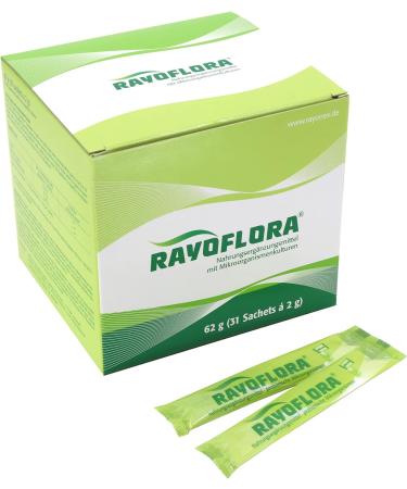 Rayoflora Dietary Supplement - 12 Probiotic Cultures | 31 Sachets of 2g | Boost Gut Health | International Shipping Available - Buy Online on GoSupps.com