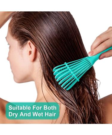Beature Detangling Brush 2Pcs - Curly Hair Detangler for Thick, Wet Hair - Green - Women and Kids - 3a to 4c - Buy Online on GoSupps.com