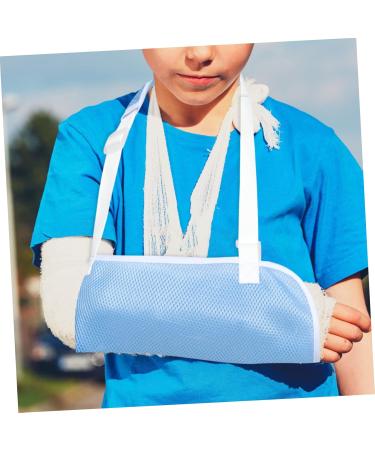 JECOMPRIS Children's Arm Sling Shoulder Immobilizer Sling Elbow Sling Suspenders Strap Shoulder and Neck Net 60X30CM Sky-blue - Buy Online on GoSupps.com