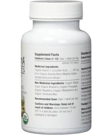 Certified Organic Vegan Children's Chewable Vitamin C - 30 Tablets | Nova Scotia Organics - Buy Online on GoSupps.com