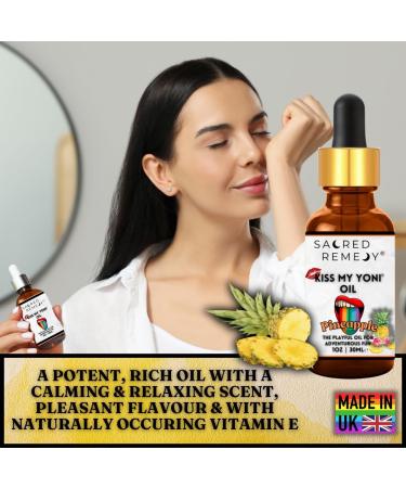 Kiss My Yoni - Premium Pineapple Oil Body Lotion. Non-Sticky Massage Oil 30 ml. Vegan Natural Organic Non-Toxic - Buy Online on GoSupps.com