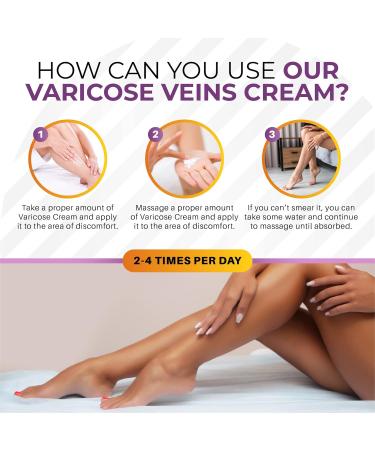 HAIRO London Varicose Veins Cream 50ml - Natural Treatment for Leg Veins - Buy Online on GoSupps.com
