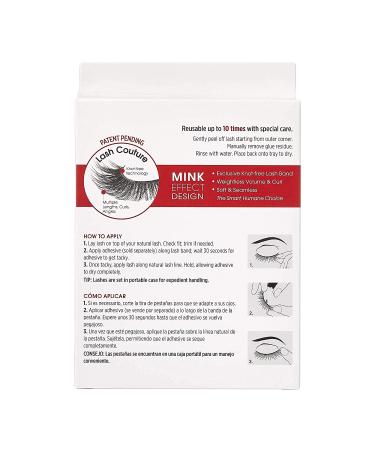 KISS Lash Couture Jubilee Faux Mink False Eyelashes Multipack - Knot-Free Reusable Fake Lashes - 4 Pairs of Easy-to-Apply, Contact Lens Friendly, Ultrafine Synthetic Lashes - Buy Online on GoSupps.com