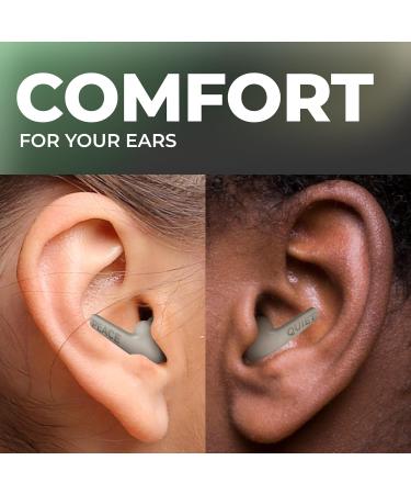Peace&Quiet Earplugs for Sleeping - Noise Cancelling Reusable - 28dB Hearing Protection - S/M/L Ear Tips & Case - Ideal Travel Ear Plugs in Khaki - Buy Online on GoSupps.com