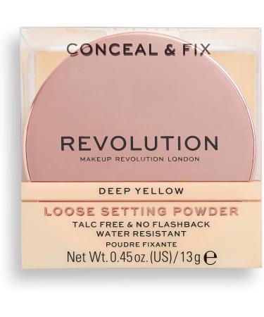 Makeup Revolution Conceal & Fix Powder Deep Yellow 13 g - Buy Online on GoSupps.com