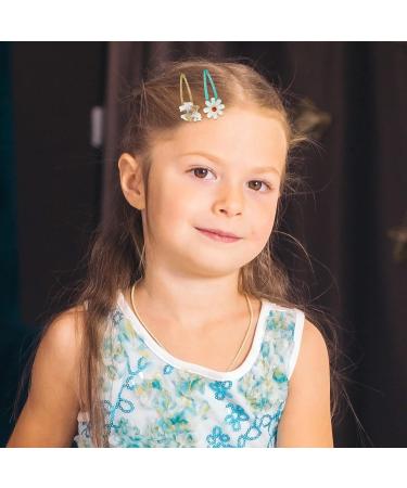 Girls Unicorn Hair Clips - Flower & Rabbit Snap Hair Pins for Kids - Buy Online on GoSupps.com