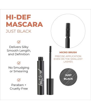 Beauty For Real I-Line 24-7 Eyeliner & Hi-Def Mascara Set - Black Magic + Just Black - Long-Wearing Waterproof Gel Eyeliner & Volumizing Mascara - 1.1 oz - Buy Online on GoSupps.com