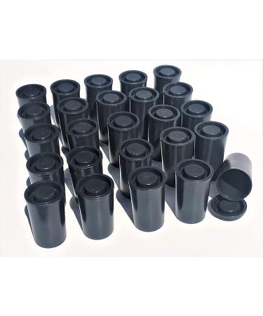 50 black film canisters with lids Waterproof for geocaching seed storage crafts