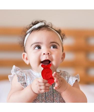 Buy Cute Dinosaur Sensory Chewing Chains | Portable Silicone Bite Chain for Kids | Red Oral Engine Chewing Toy - Buy Online on GoSupps.com