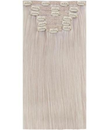 Moresoo 20 Inch White Blonde Human Hair Clip in Extensions #60A - 7 Pieces/120g - Buy Online on GoSupps.com