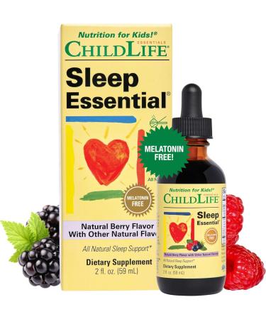 Tudor Sleep Essential All-natural sleep aid for children promotes relaxation and healthy sleep melatonin-free sugar-free gluten-free berry flavor 59 ml