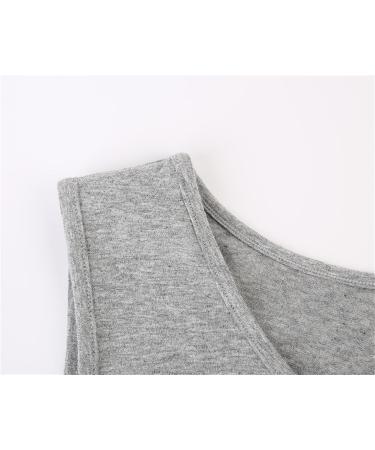 ZUMIY Maternity Top - Women's Cotton Round Neck Ruched Waist Cami Shirt S Grey - Buy Online on GoSupps.com