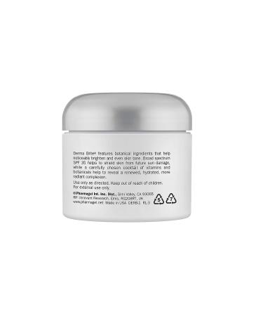 Pharmagel Derma Brite Face Sunscreen SPF 35 | 2 oz | Daily Moisturizer for Sensitive Dry Skin - Buy Online on GoSupps.com