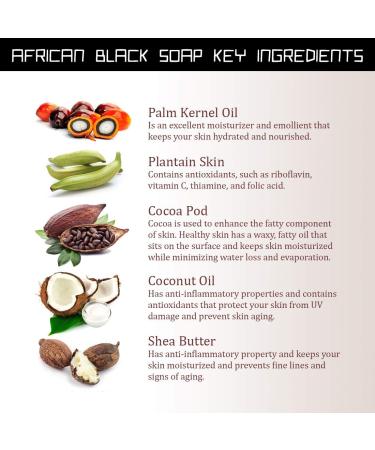 Raw African Black Soap 100% All Natural - Fair Trade Certified, Cruelty Free & Organic (1 lb) - Buy Online on GoSupps.com