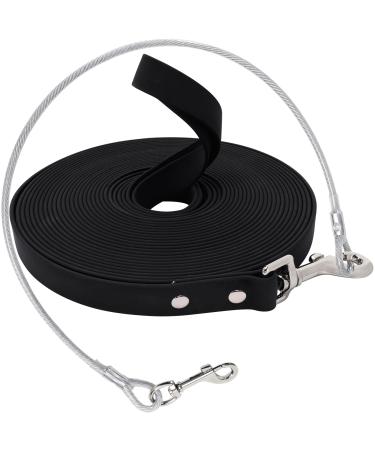 Waterproof drag line for dogs with Chew proof tie-out linen 3-30m waterproof training line for large to small dogs robust dog leash (black 10m) 10m black - Buy Online on GoSupps.com