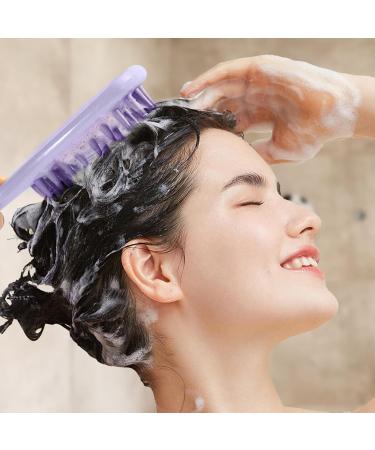WOBBLO Shampoo Brush for Scalp Massager Scalp Massager | Long Handle Scalp Massager - Hair Purifier Scalp Exfoliator for Growth - Buy Online on GoSupps.com