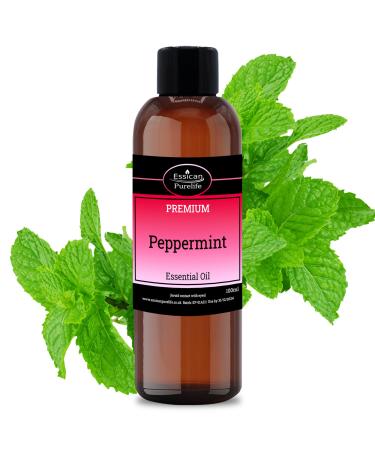 Peppermint Essential Oil - 100% Natural Pure Peppermint Oil Essential for Hair Essential Oil with Peppermint Hair Oil Benefits Great for Skin Headache Relief Oils Peppermint Oil 100ml 100.00 ml (Pack of 1)