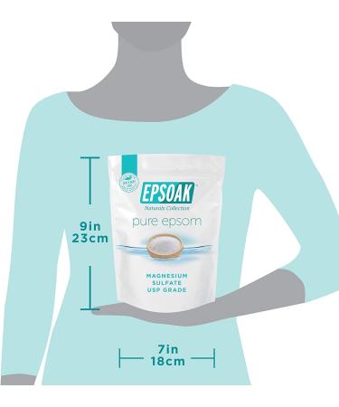Epsoak Epsom Salt 2 lbs - USP Grade Unscented Magnesium Sulfate for Relaxation & Relief - Buy Online on GoSupps.com