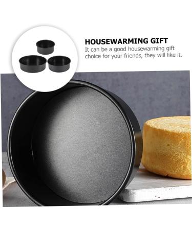 Zerodeko 3pcs Set Chiffon Cake Mold Mini Cake Pans Baking Cake Pan Nonstick Bakeware Deep Cake Pans Dessert Molds Cheesecake Pan Round Cake Pans Wedding Cooking Utensils Bread Carbon Steel - Buy Online on GoSupps.com